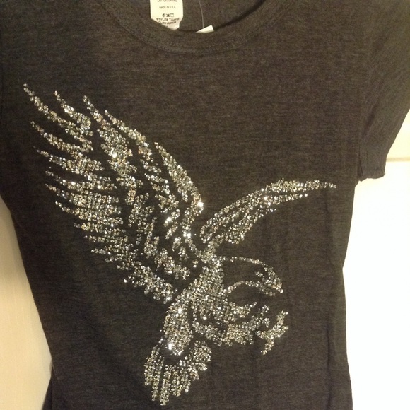 Cute GLITTER Tee. New with Tags. Eagle bird design - Picture 7 of 7